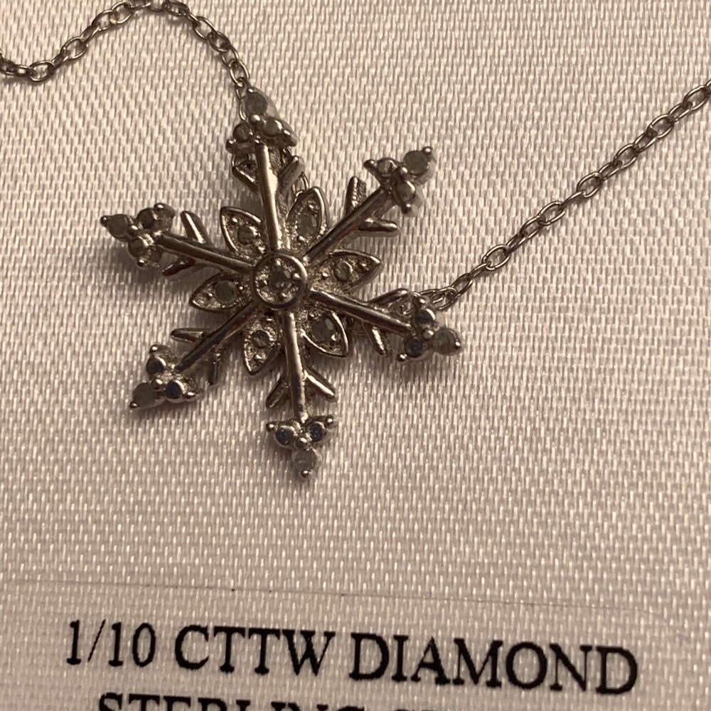 Diamond Snowflake Necklace